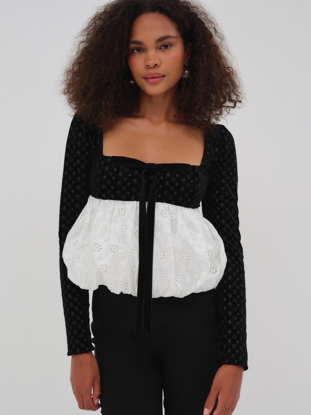 Women Elisa Bubble Top - White