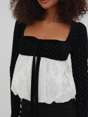 Women Elisa Bubble Top - White