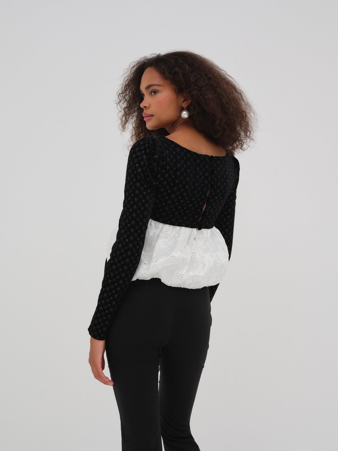 Women Elisa Bubble Top - White