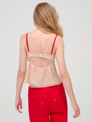 Women Love Dot Camisole Top - Cream