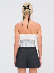 Women Evelyn Corset Top - Blue