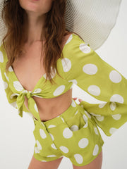 Women Galia Top - Green
