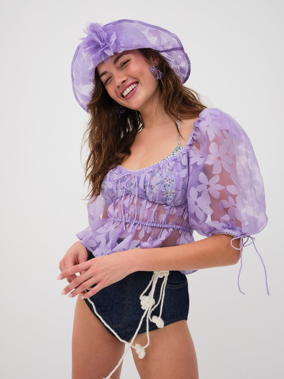 Women Fran Top - Purple