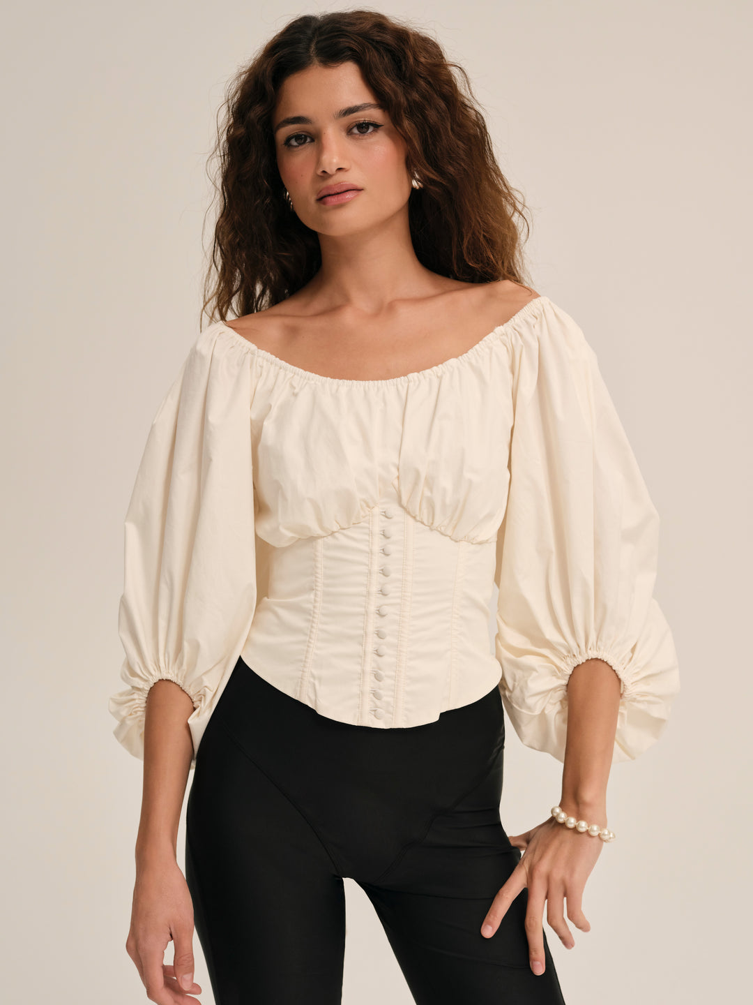 Women Marion Blouse - Cream