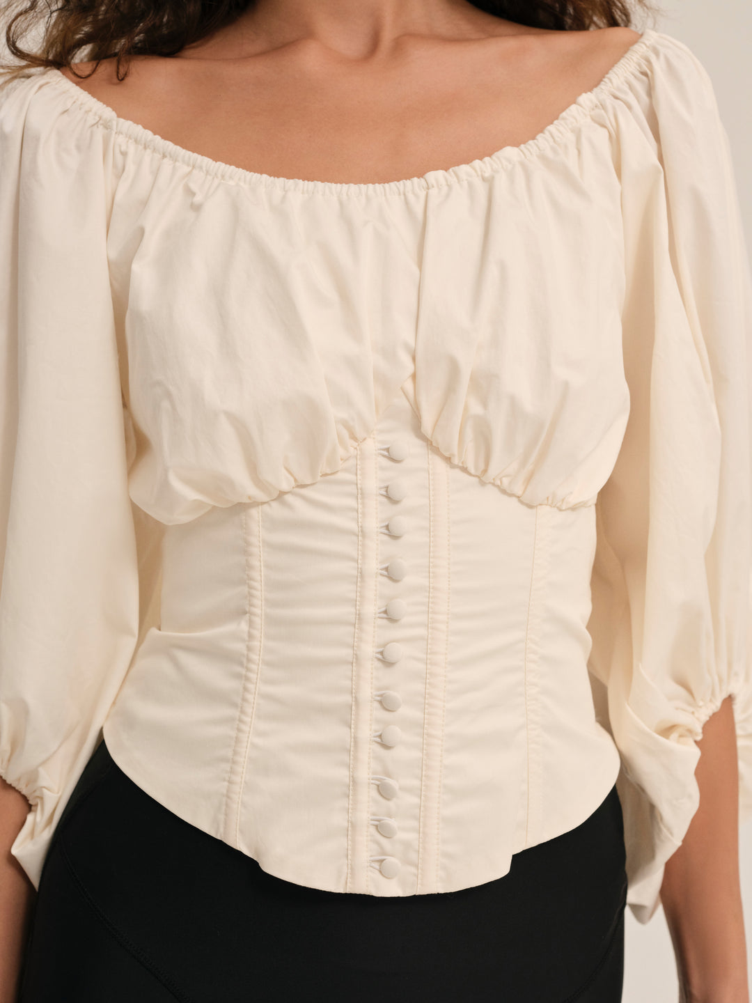 Women Marion Blouse - Cream