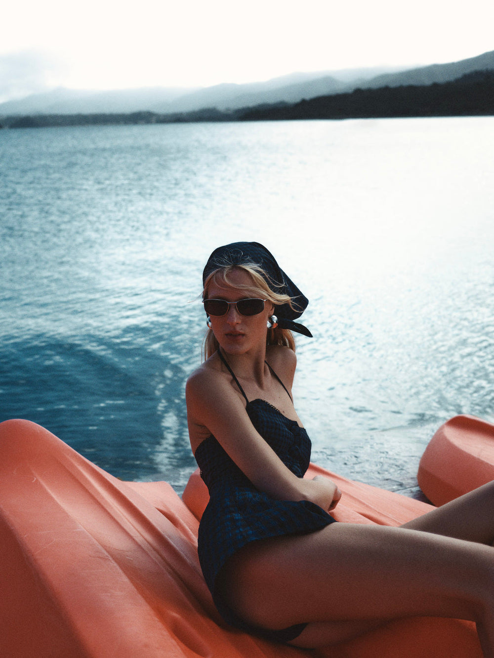 Women Blue River Top - Navy