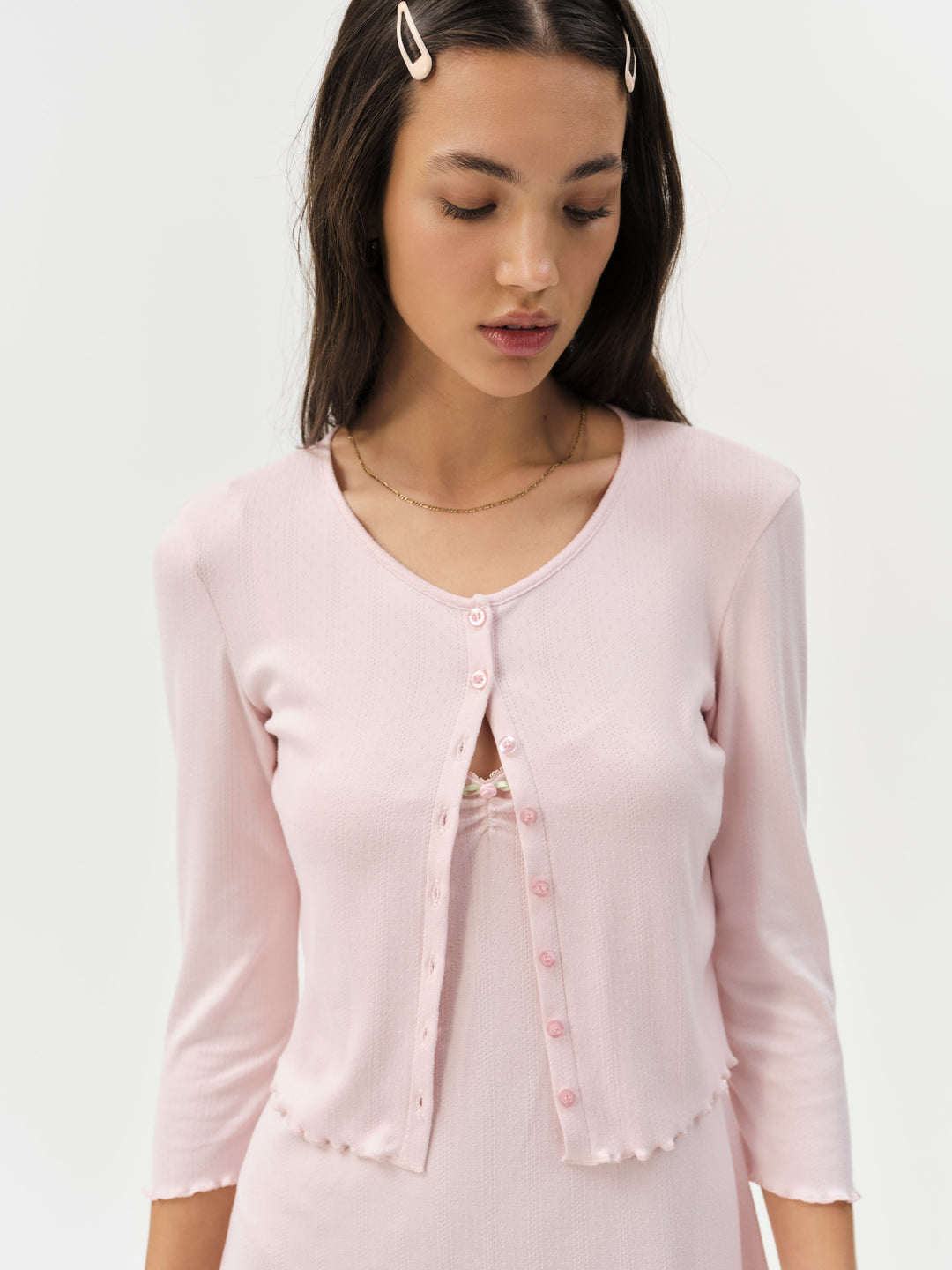 Women Elliana Cardigan - Dusty Pink