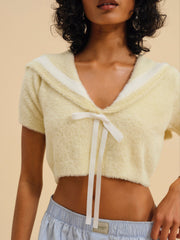 Women Kimmy Sailor Sweater Top - Yellow