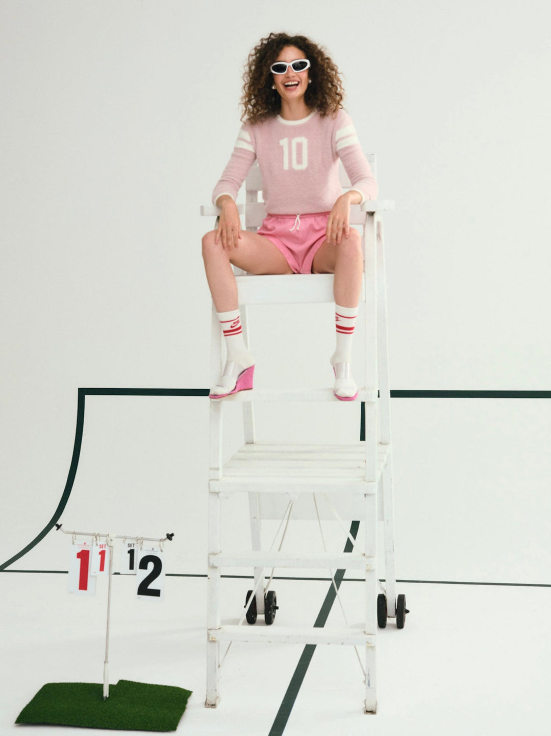 Women Founded in '10 Sweater - Pink