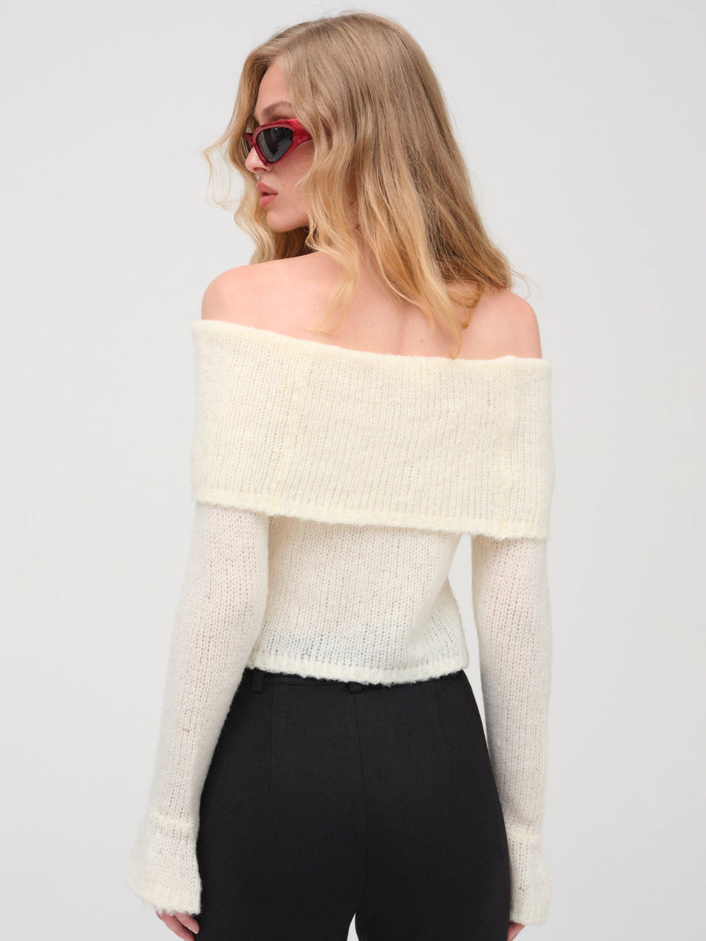 Women Aspen Knit Top - Cream