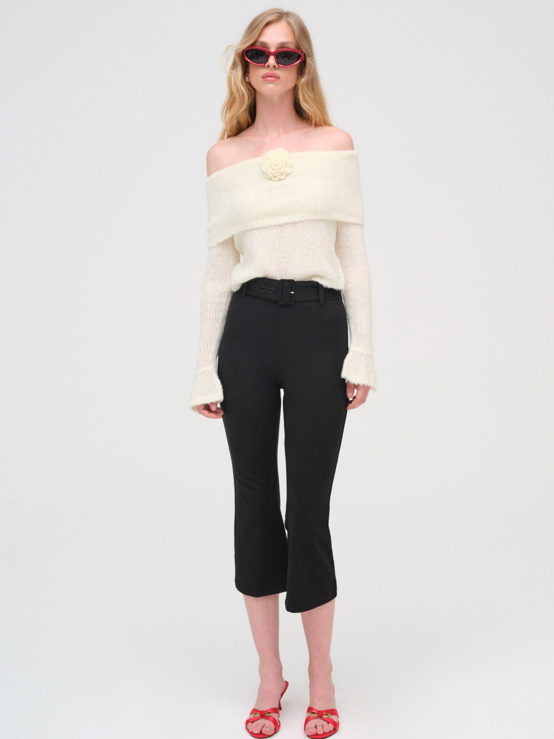Women Aspen Knit Top - Cream