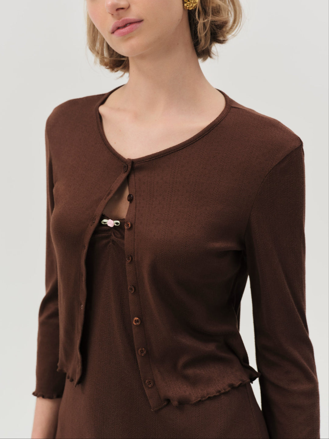 Women Elliana Cardigan - Chocolate