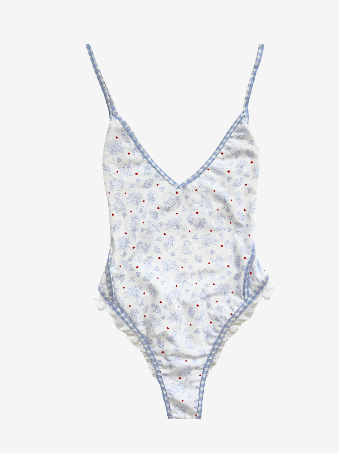 Women Strappy One Piece Swimsuit - Blue