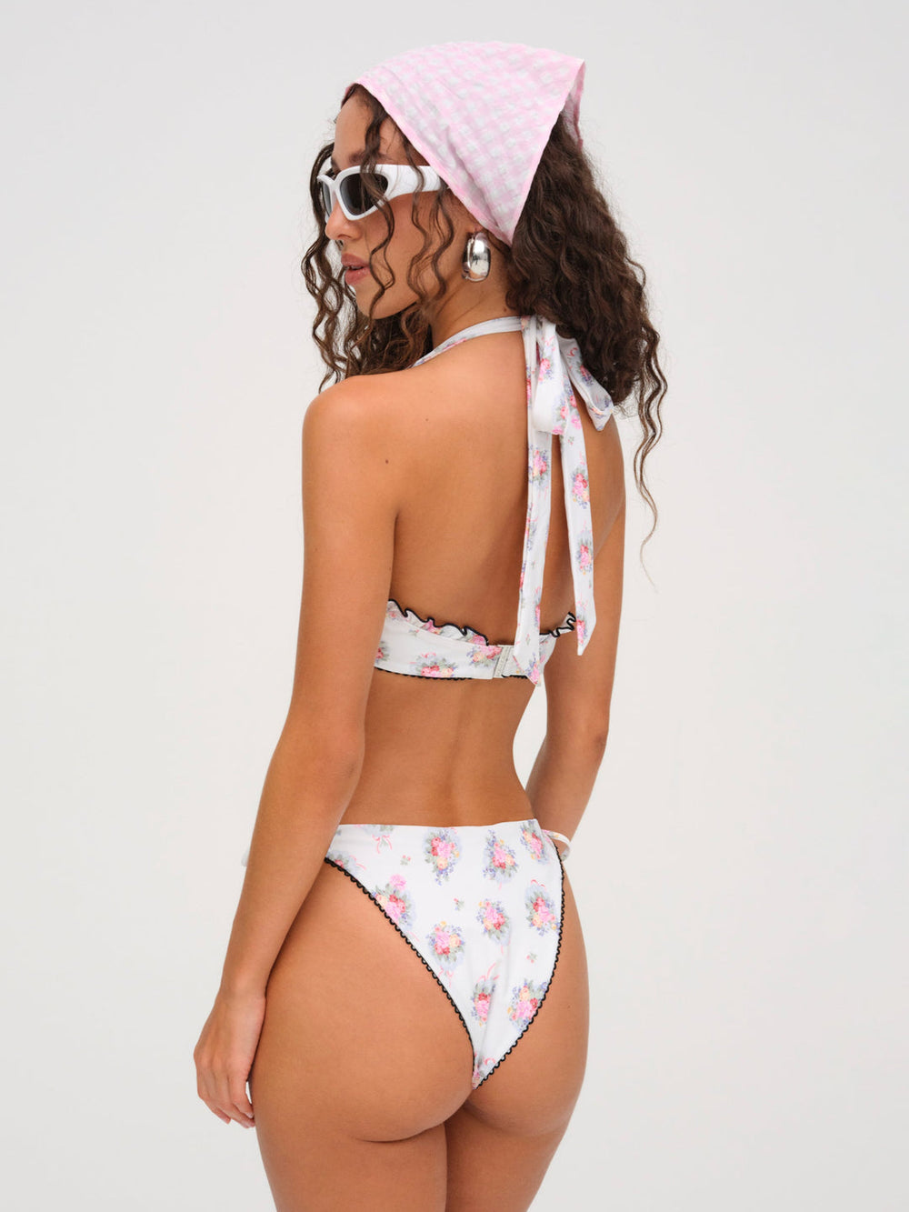 Women Doily Bikini Bottom - White