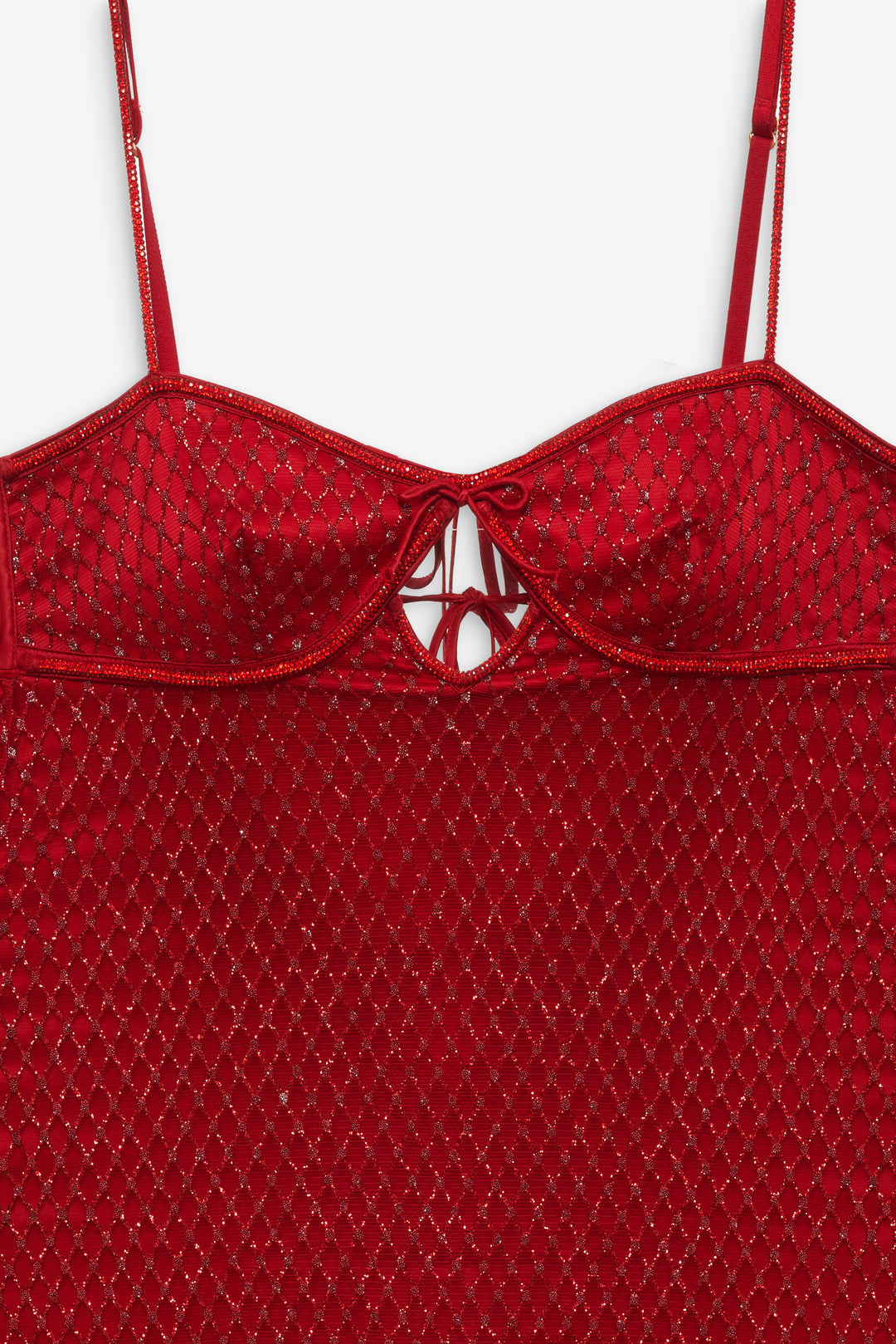 Women Glitter Slip Dress - Red