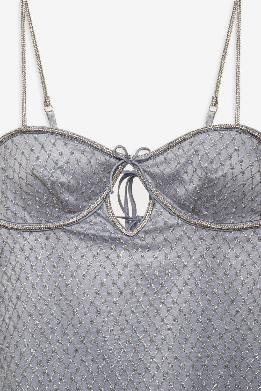 Women Glitter Slip Dress - Silver
