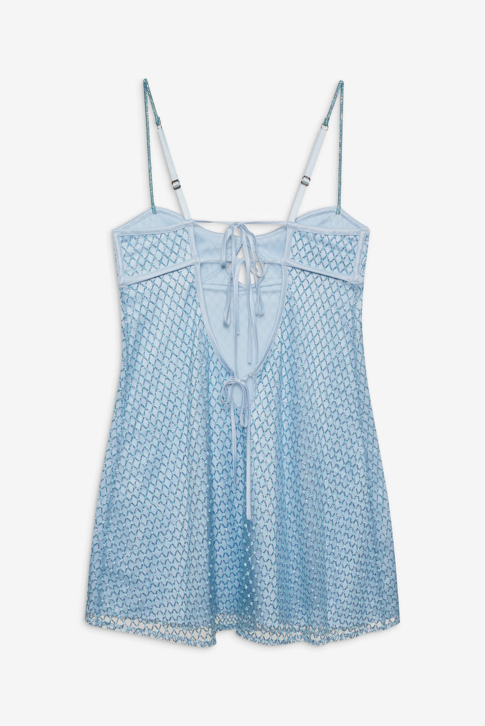 Women Glitter Slip Dress - Blue