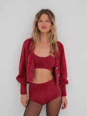 Women Fiona Cardigan - Red