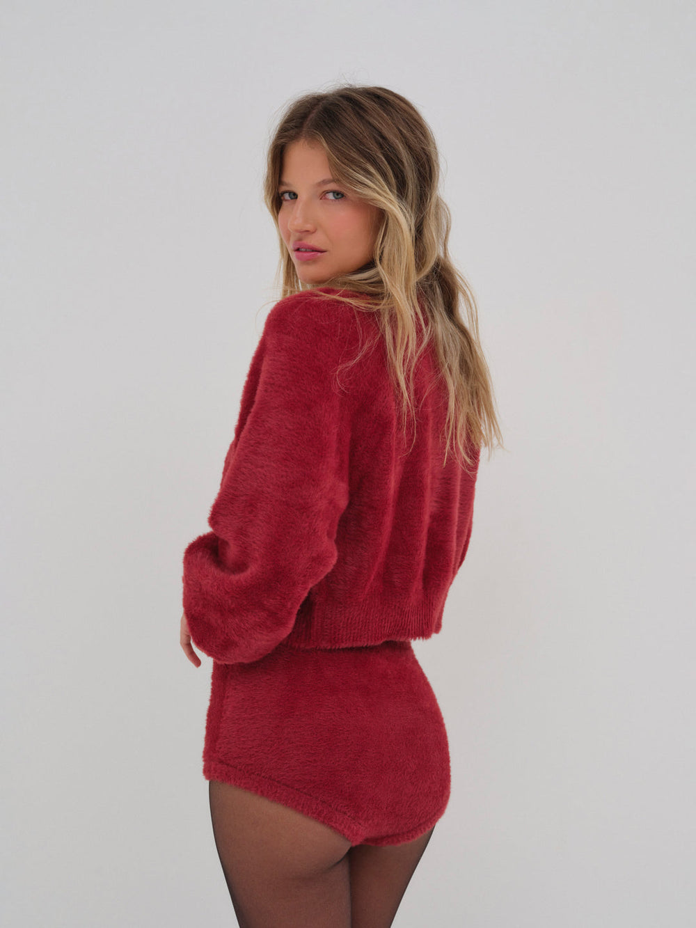 Women Fiona Cardigan - Red