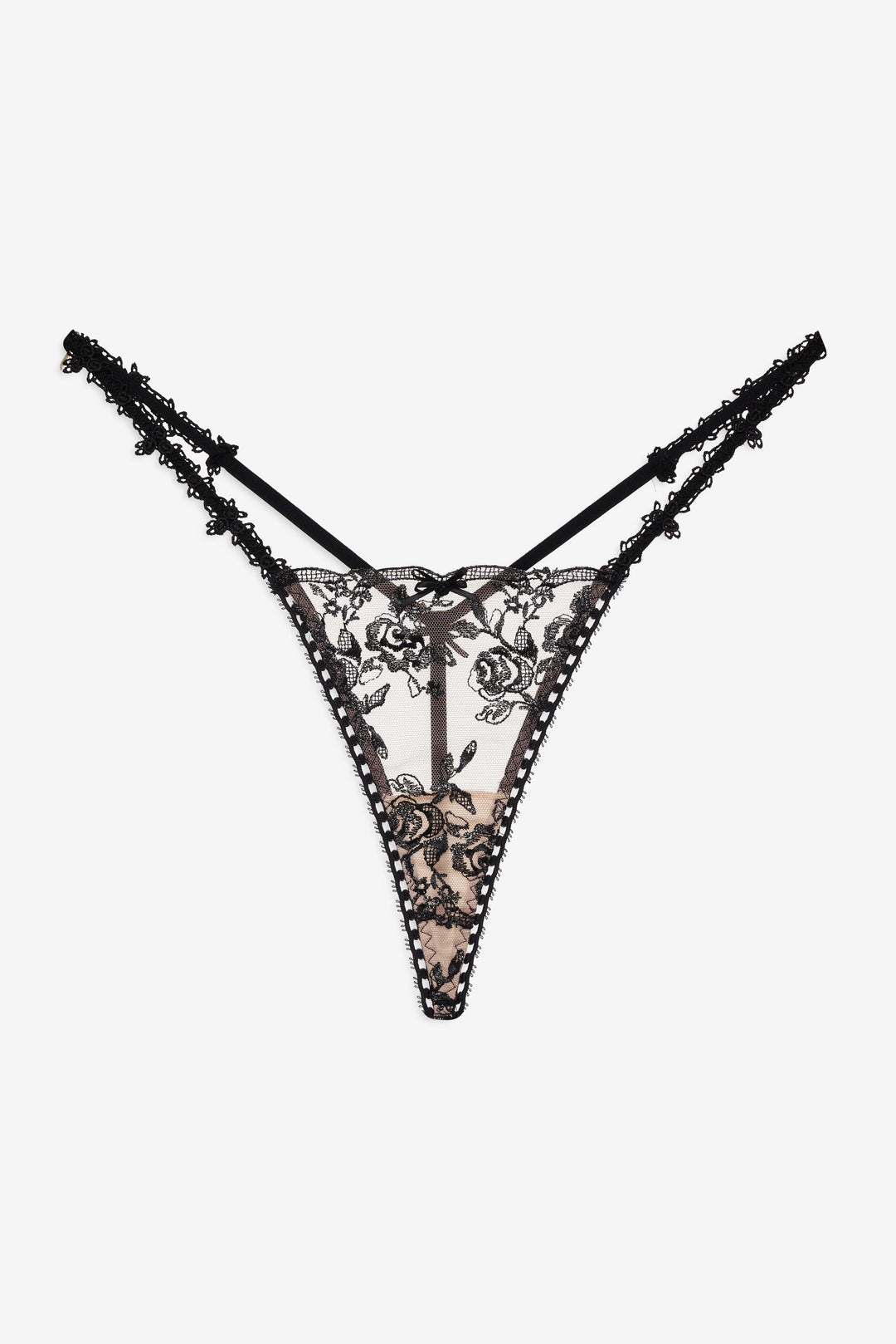 Women Sonia G String Panty - Black