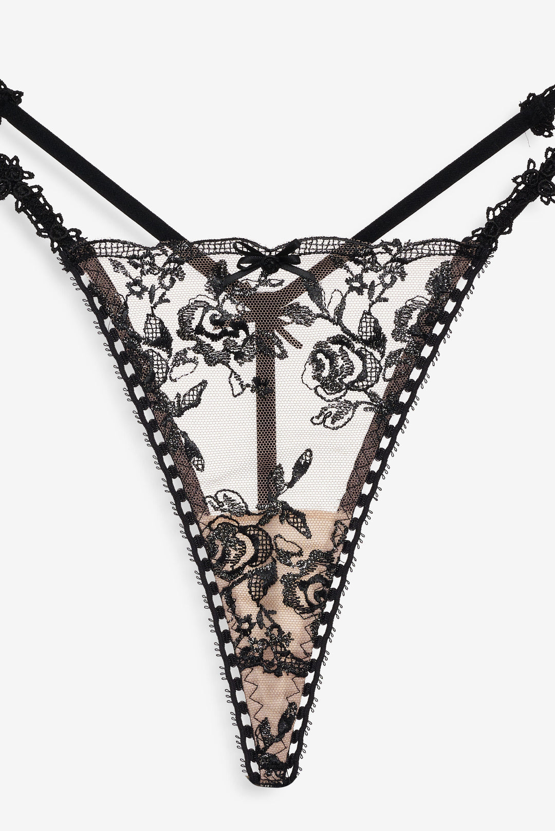Women Sonia G String Panty - Black