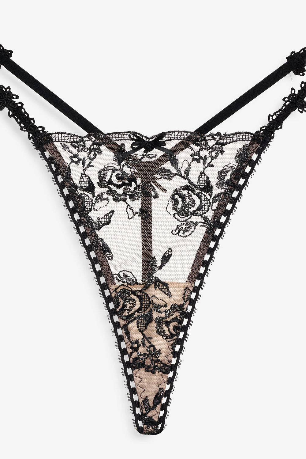 Women Sonia G String Panty - Black