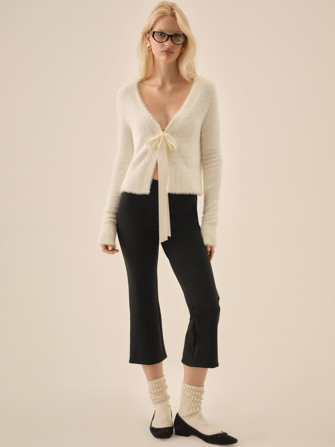 Women Tayla Knit Cardigan - Cream