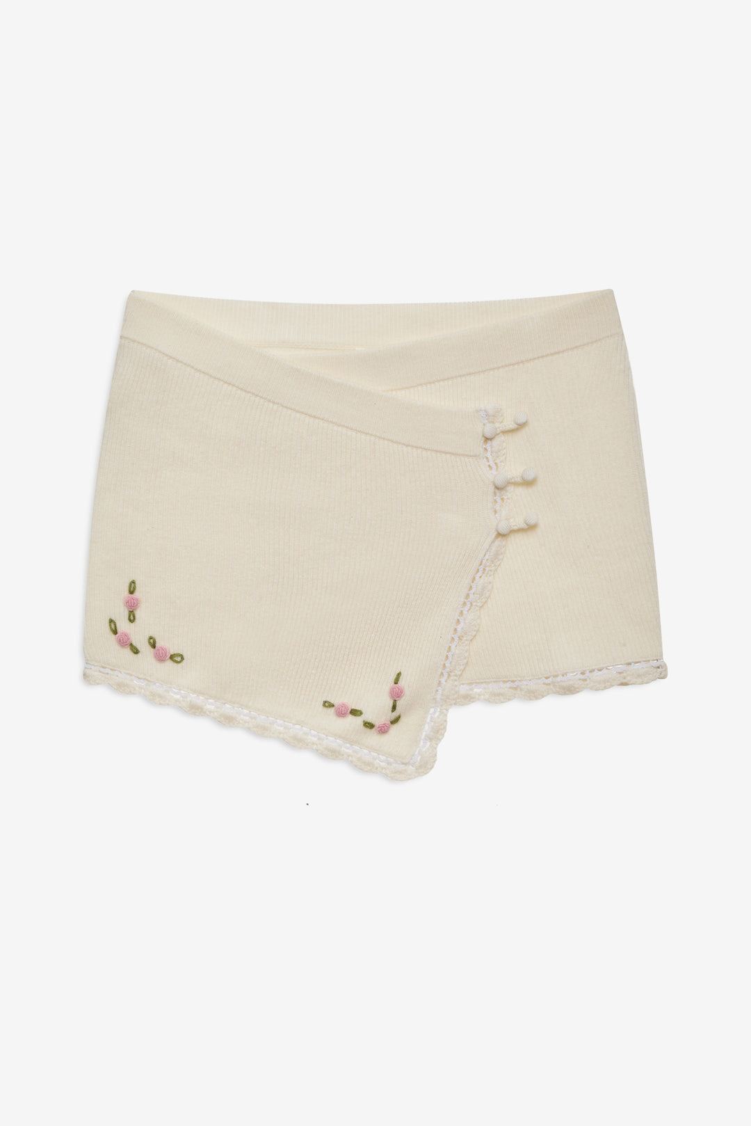 Women Pheobe Knit Mini Skirt - Cream