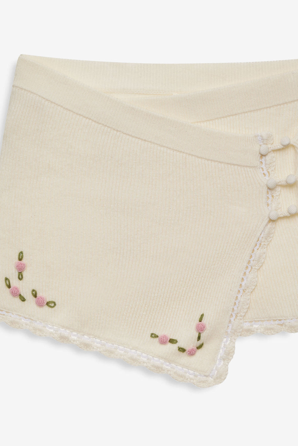 Women Pheobe Knit Mini Skirt - Cream