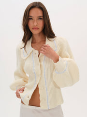 Women Jade Cardigan - Blue