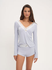 Women Eisley Knit Top - Blue