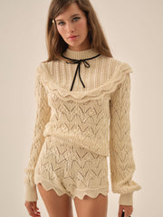 Women Lelia Knit Short - Cream