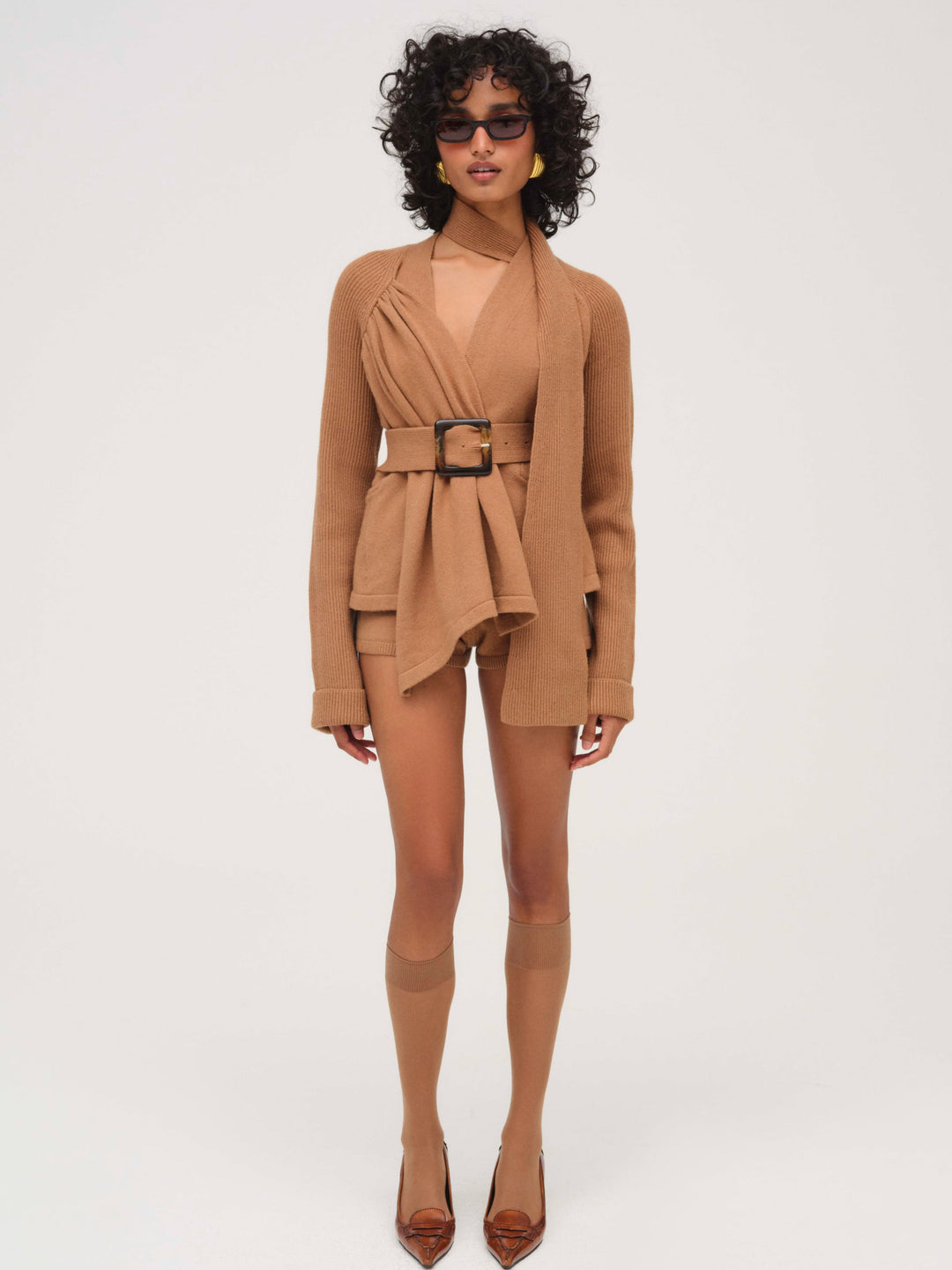 Women Ellie Knit Short - CAMEL