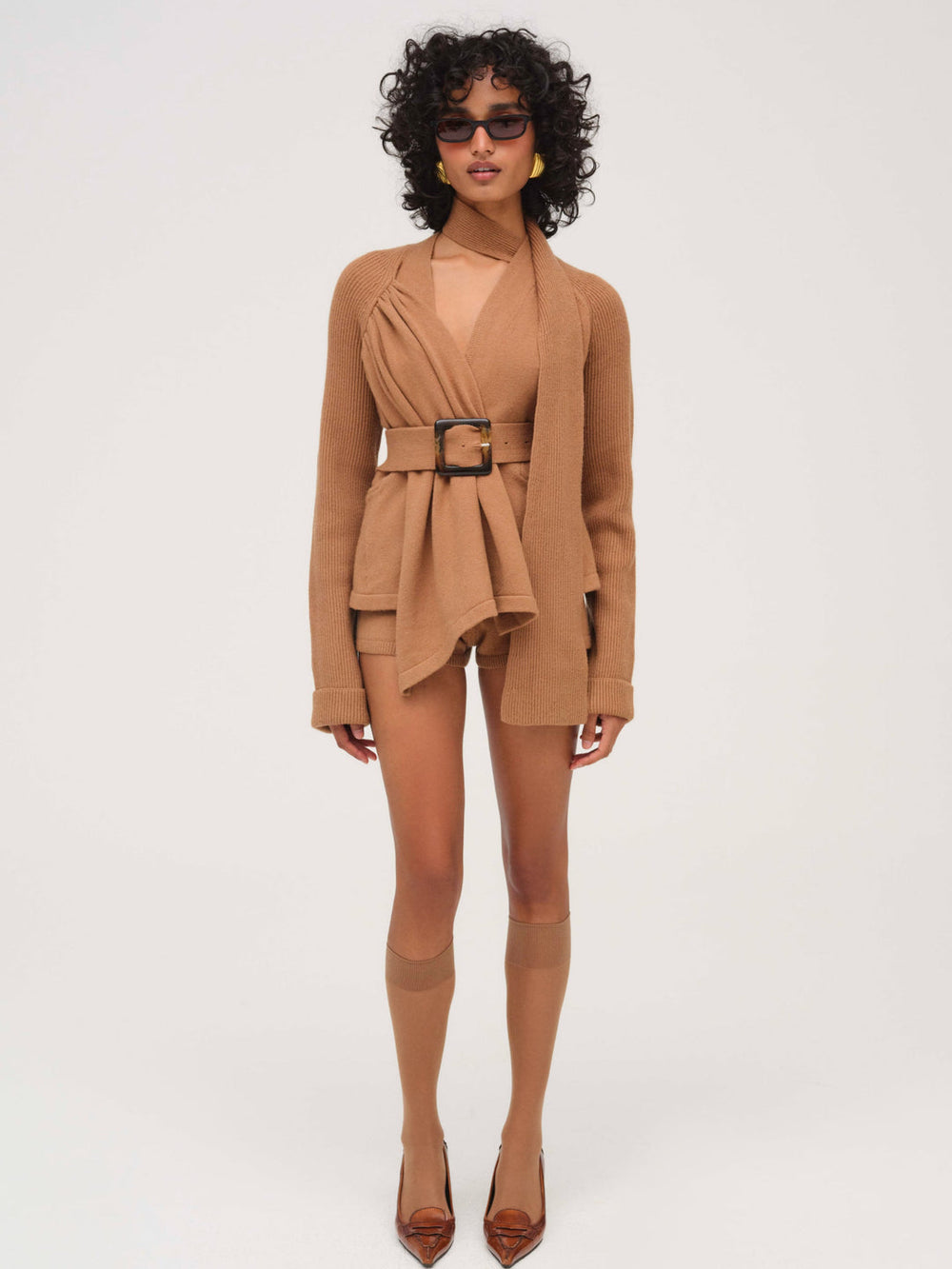 Women Ellie Knit Short - CAMEL