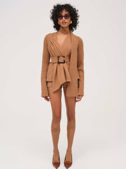 Women Ellie Knit Short - CAMEL