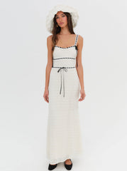 Women Mayfair Crochet Maxi Dress - White