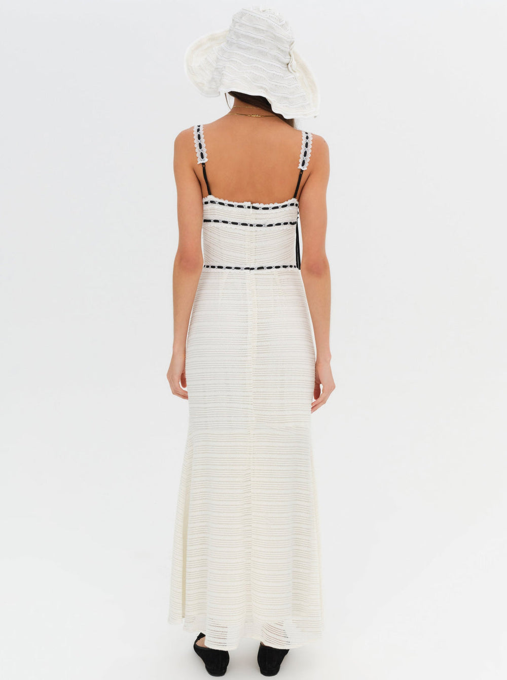 Women Mayfair Crochet Maxi Dress - White