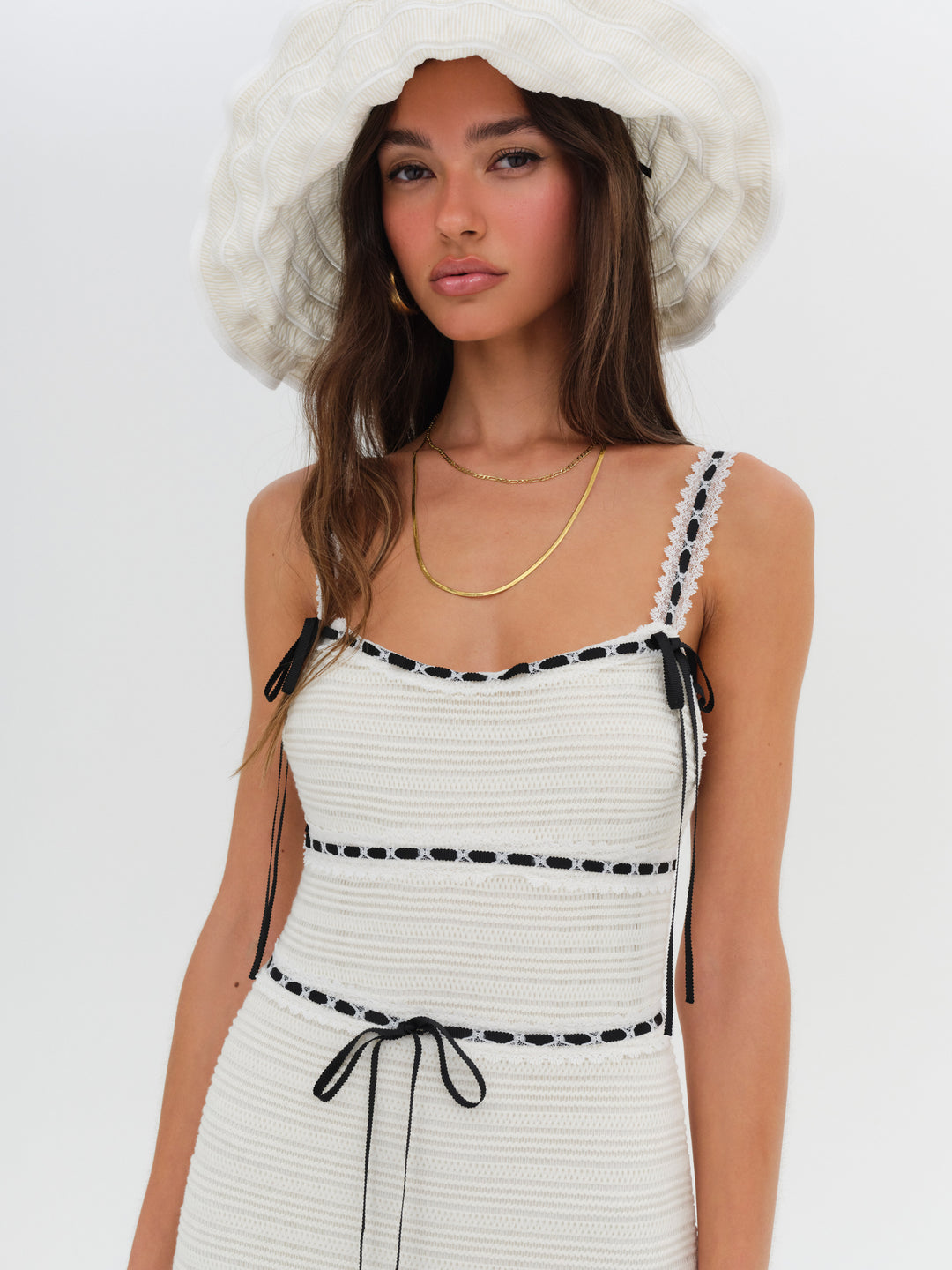Women Mayfair Crochet Maxi Dress - White