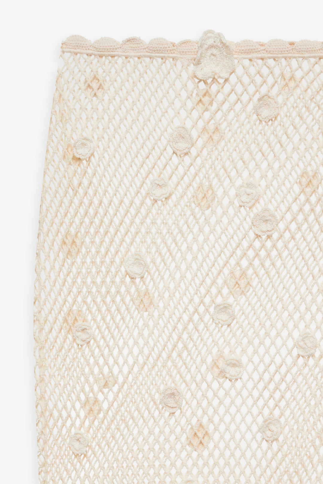 Women Betty Bouquet Knit Midi Skirt - Cream