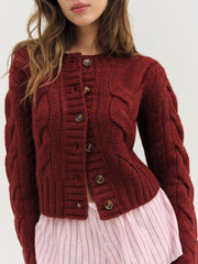 Women Regina Cardigan - Red