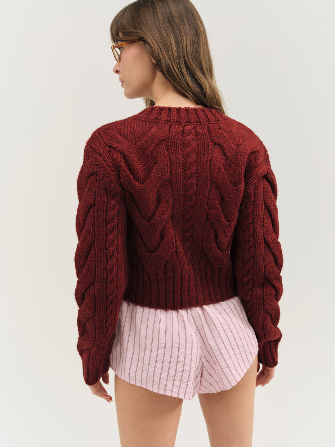 Women Regina Cardigan - Red