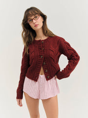 Women Regina Cardigan - Red