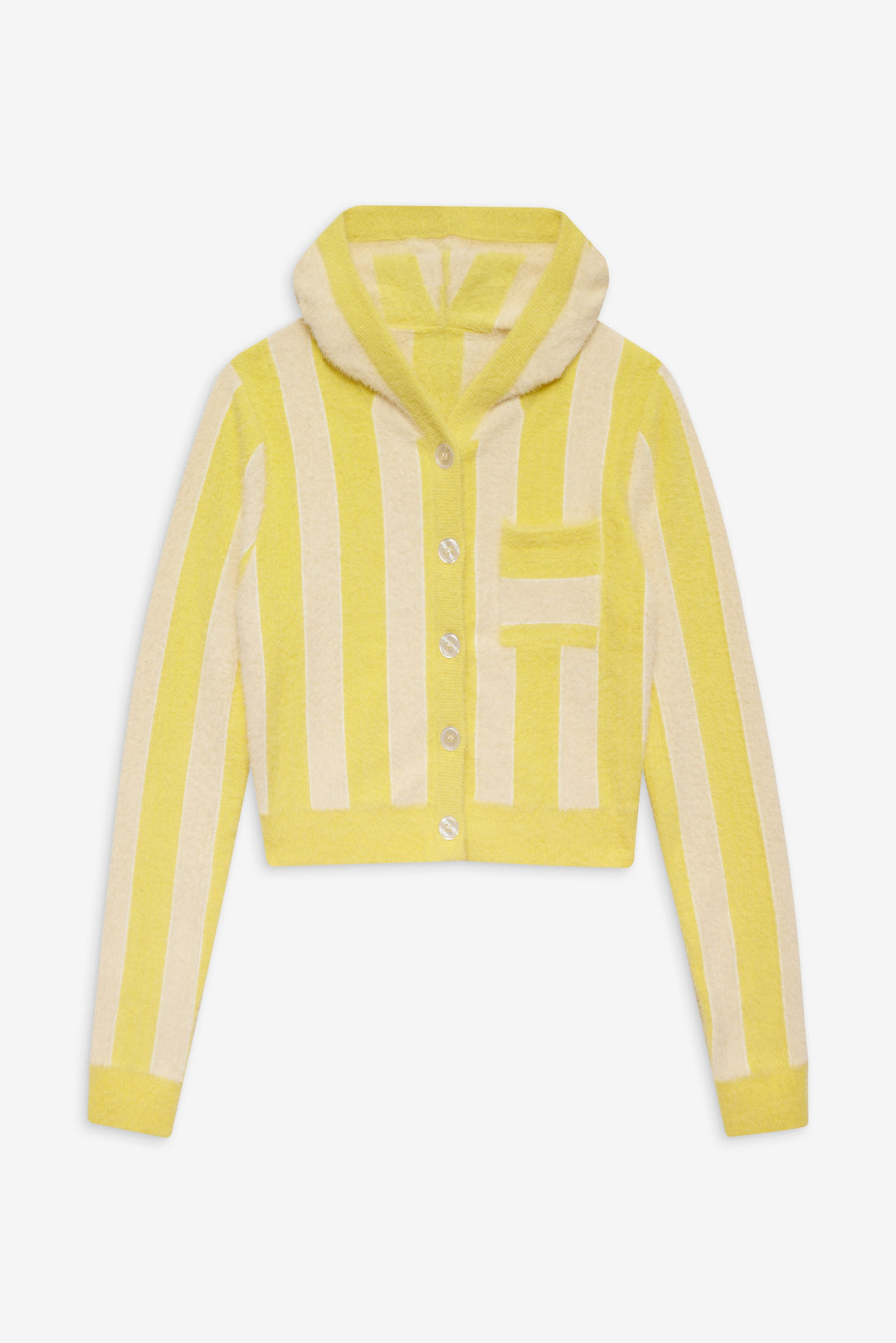 Women Sleepy Stripe Hoodie - Yellow