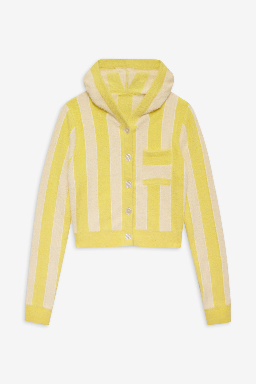 Women Sleepy Stripe Hoodie - Yellow