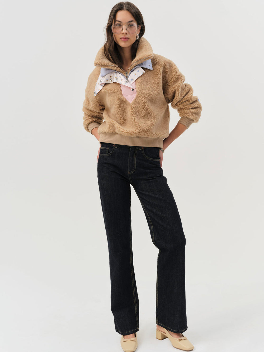 Women Caitlyn Pullover Sweater - CAMEL