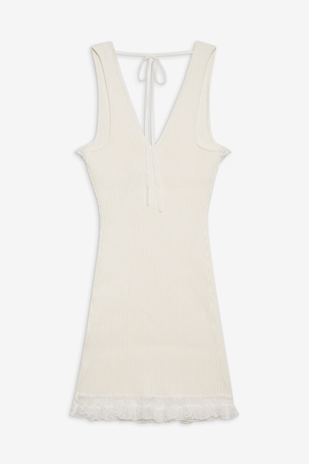 Women Lyon Knit Mini Dress - White