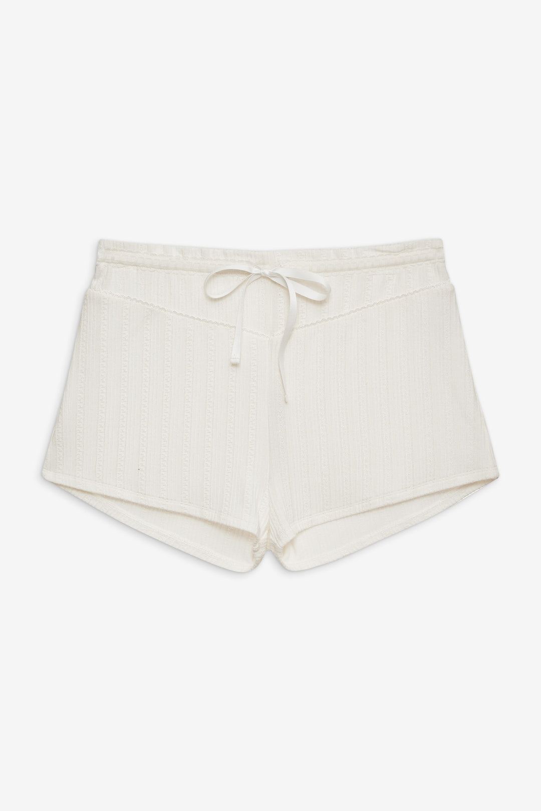 Women Allison Pointelle Short - White