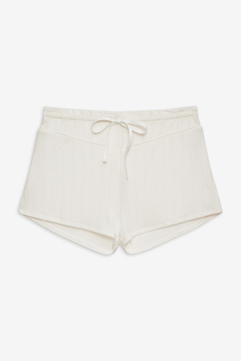 Women Allison Pointelle Short - White