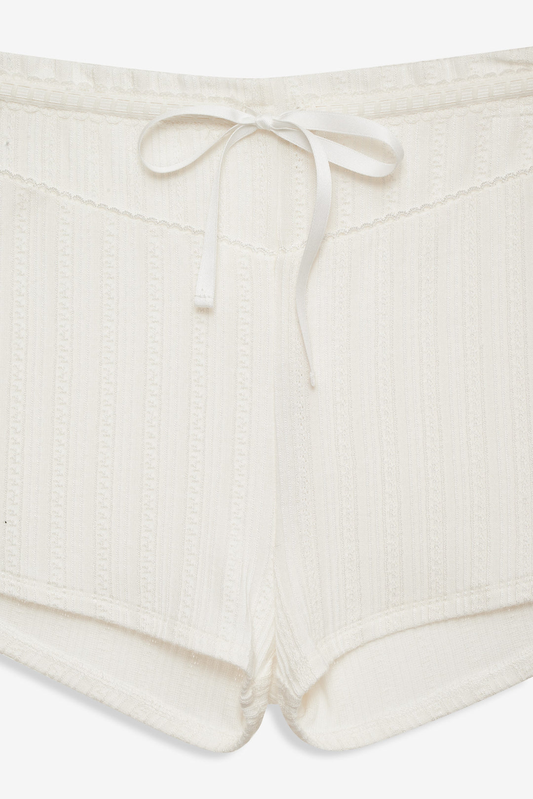 Women Allison Pointelle Short - White