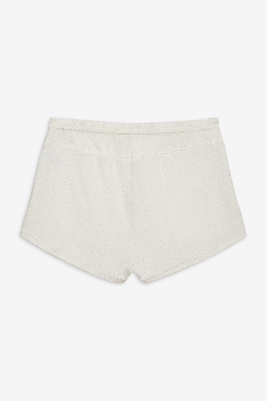 Women Allison Pointelle Short - White